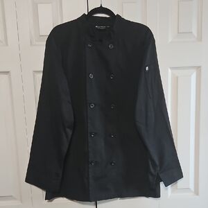 NWOT Chef Works Black Double-Breasted Chef Jacket